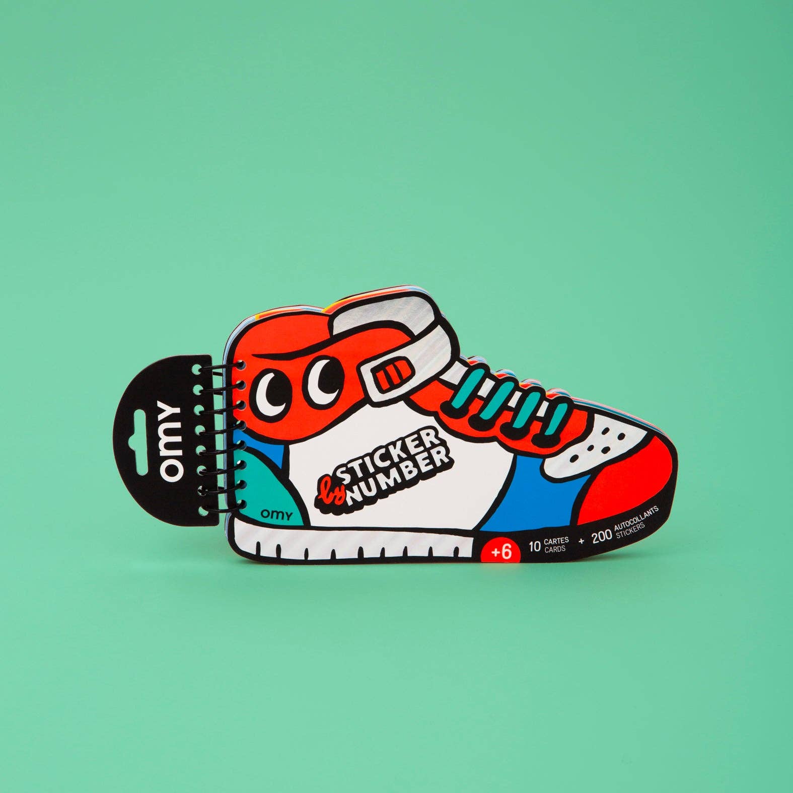 OMY - Sticker by number book - Sneakers