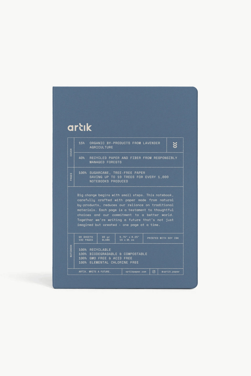 Artik Hard Cover Journal Lavender