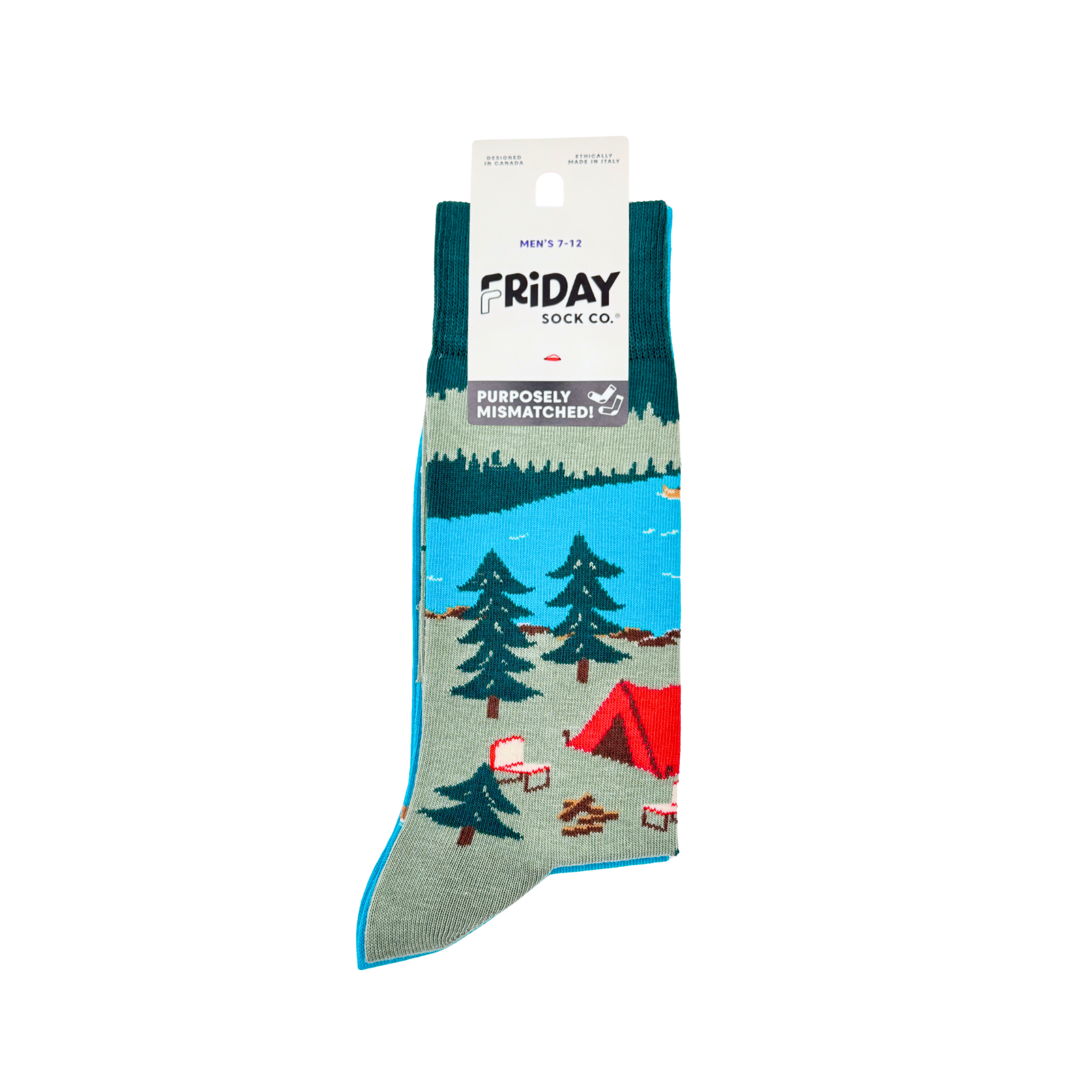 Friday Sock Co. - Men's Canada Mountain Scene