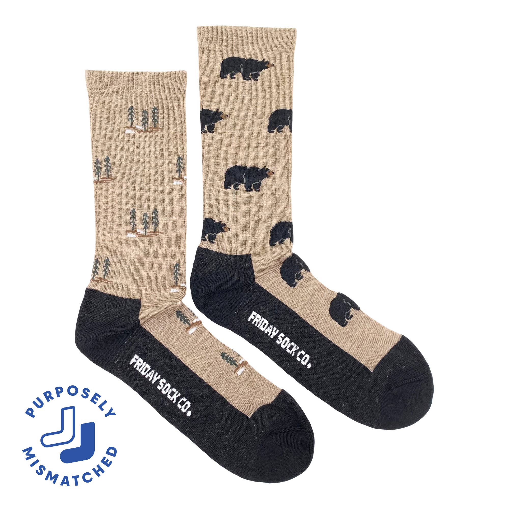 Friday Sock Co. - Men's Bear & Tree Merino Wool Socks