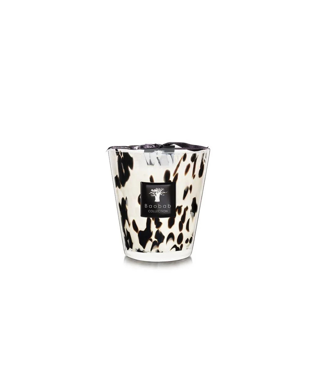 Baobab Candle Pearls Black