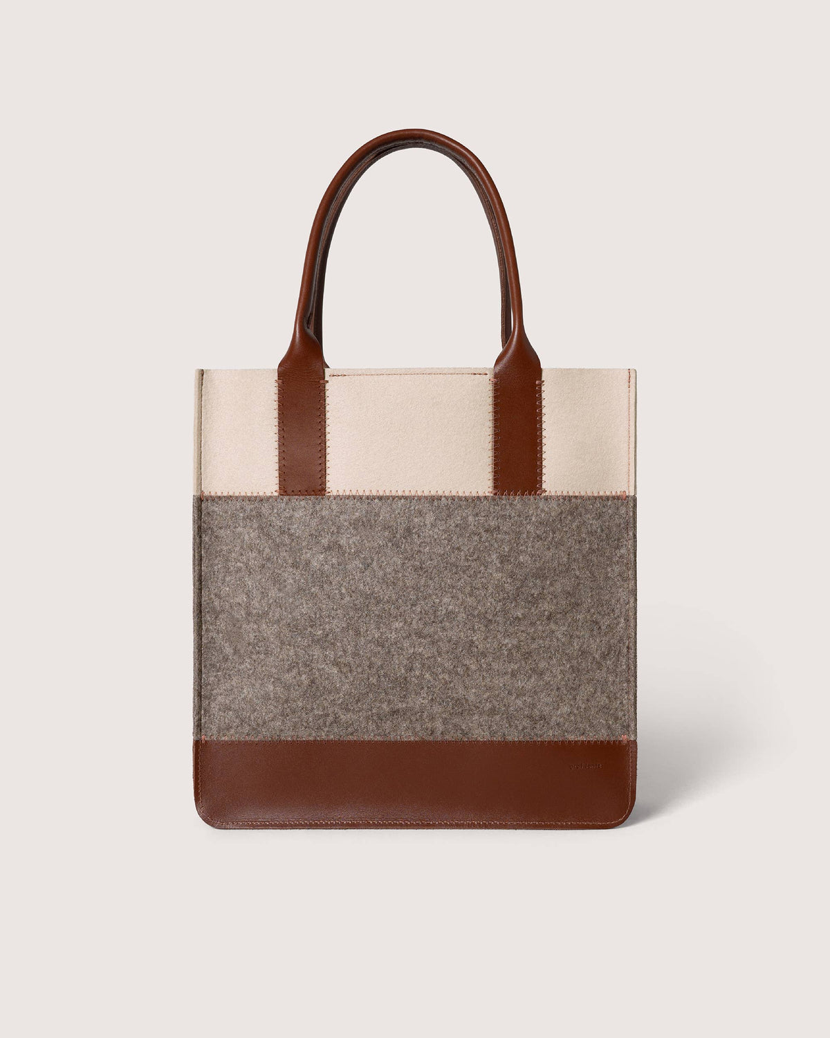 Graf Lantz - Jaunt Merino Wool Tote - Ash Brown / Feather Sienna