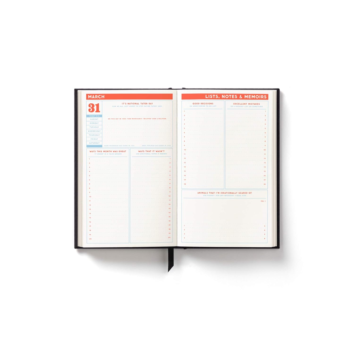 Hidden Agenda Undated Daily Planer