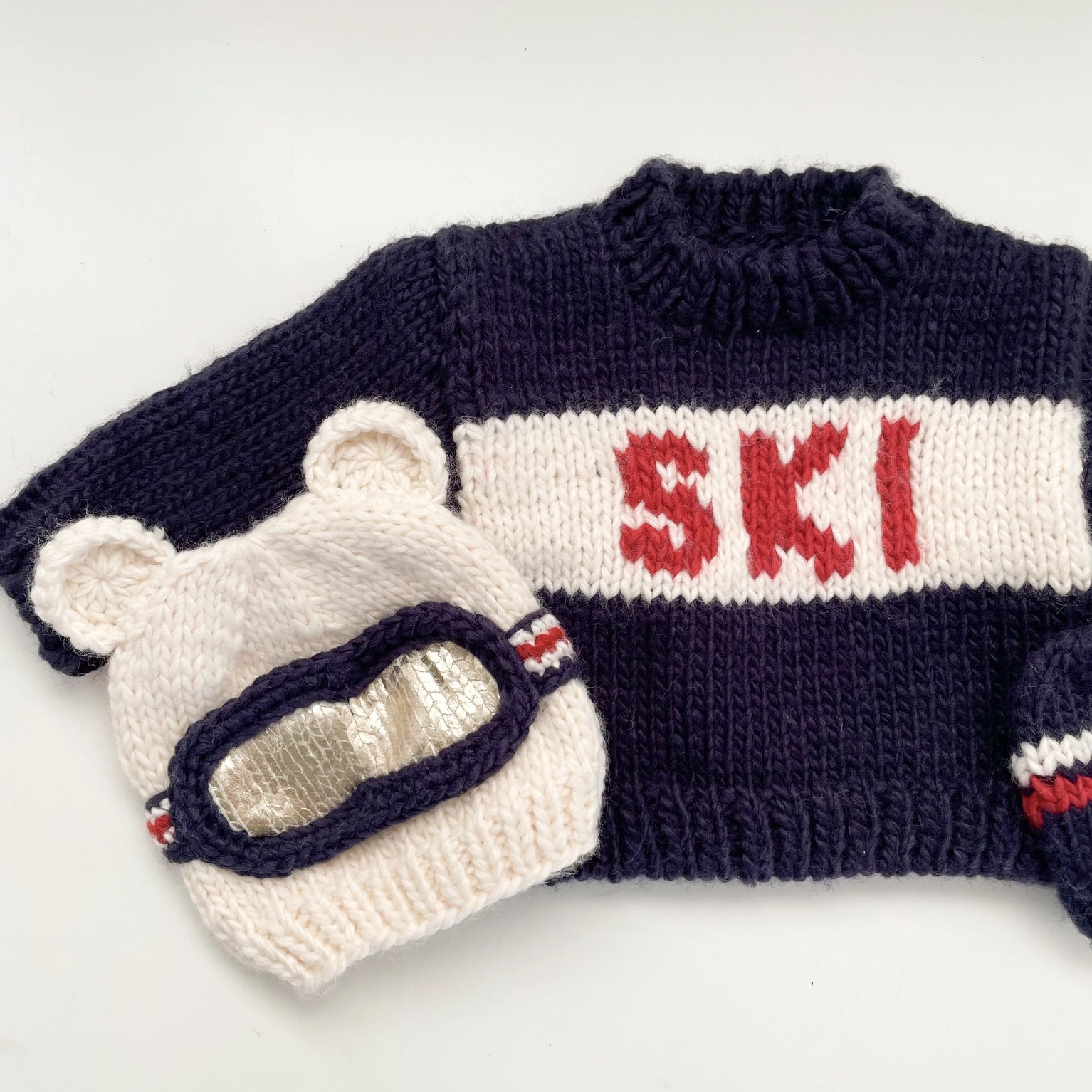 Ski Goggles Beanie, Bear Baby & Kids