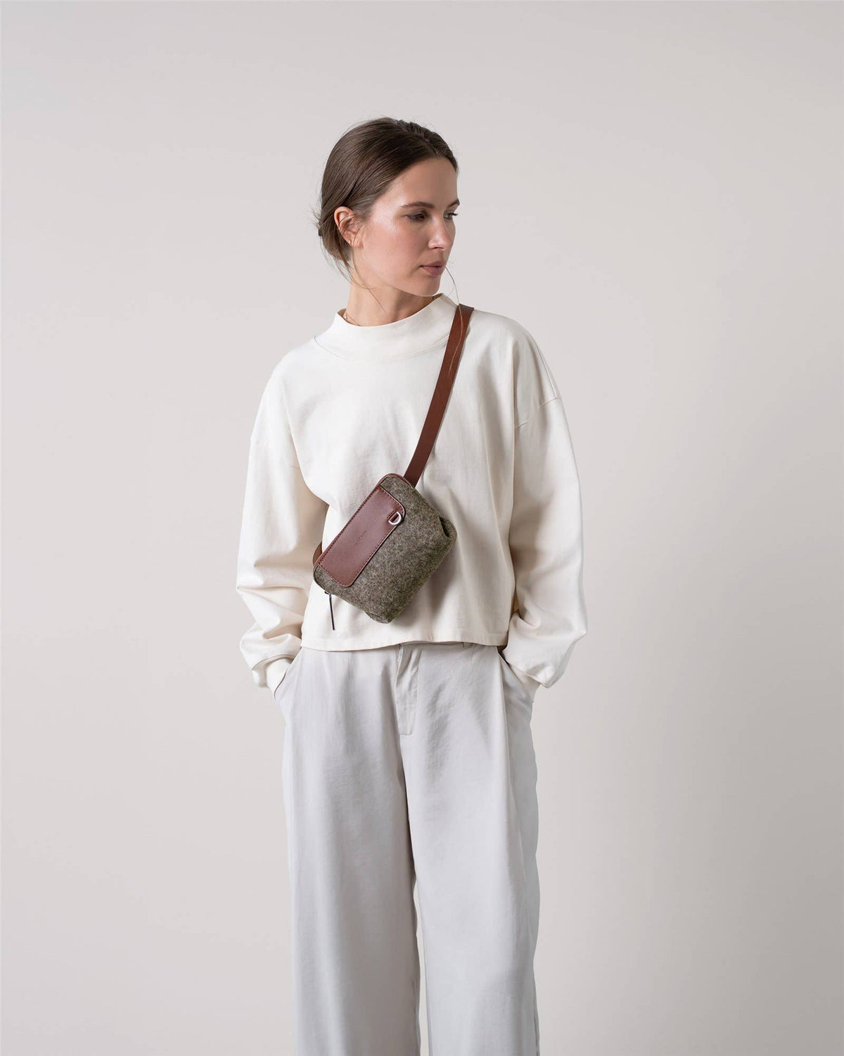 Graf Lantz - Bedford Merino Wool Belt Bag - Ash Brown Sienna