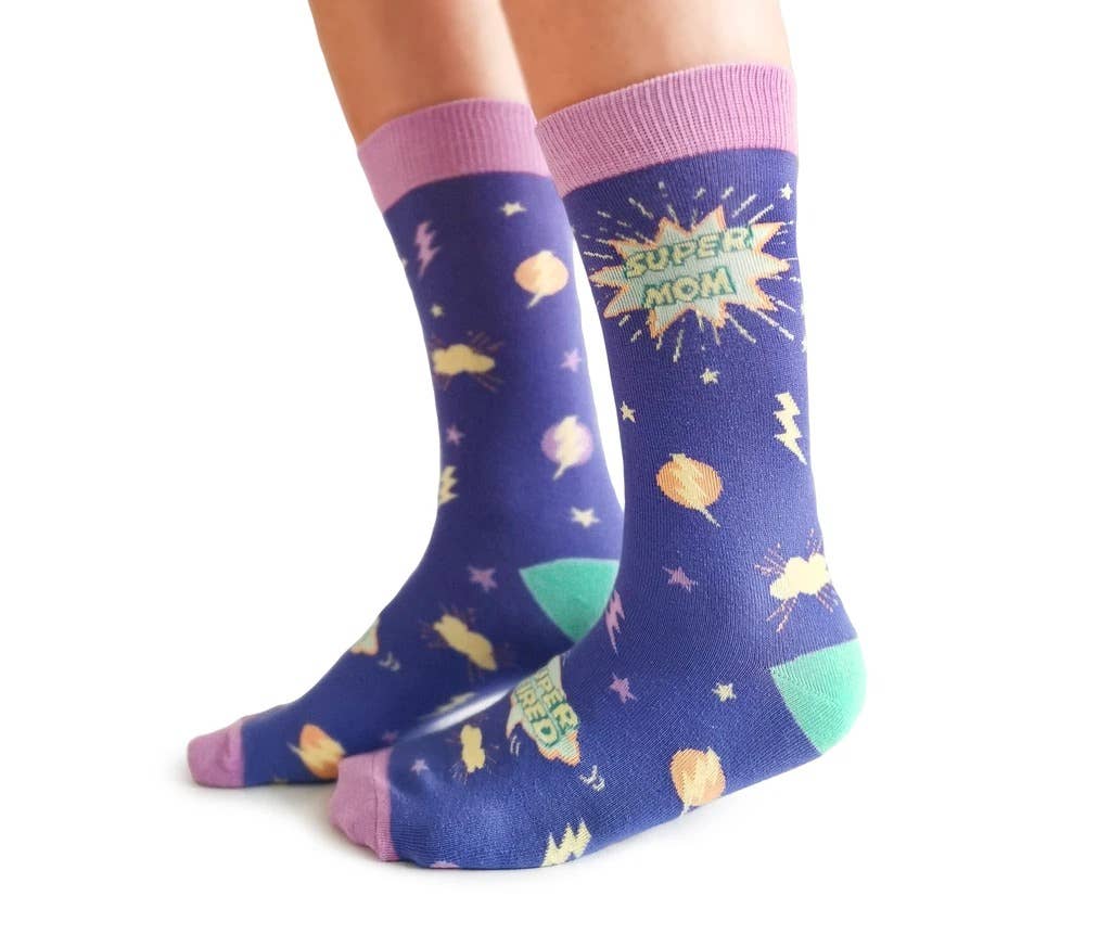 Uptown Sox - Super Mom - S/M (Women)
