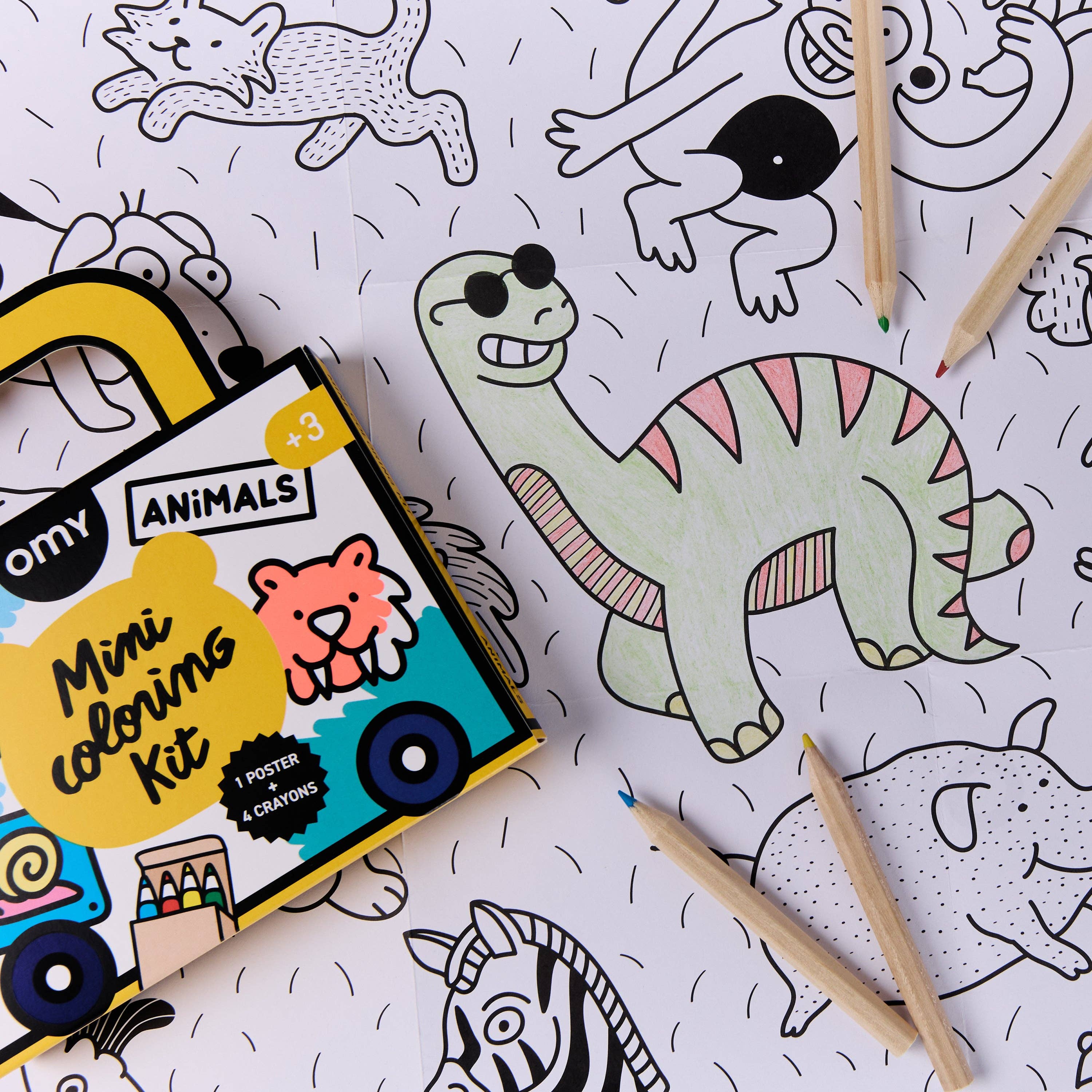 OMY Mini Pocket Colouring - Animals