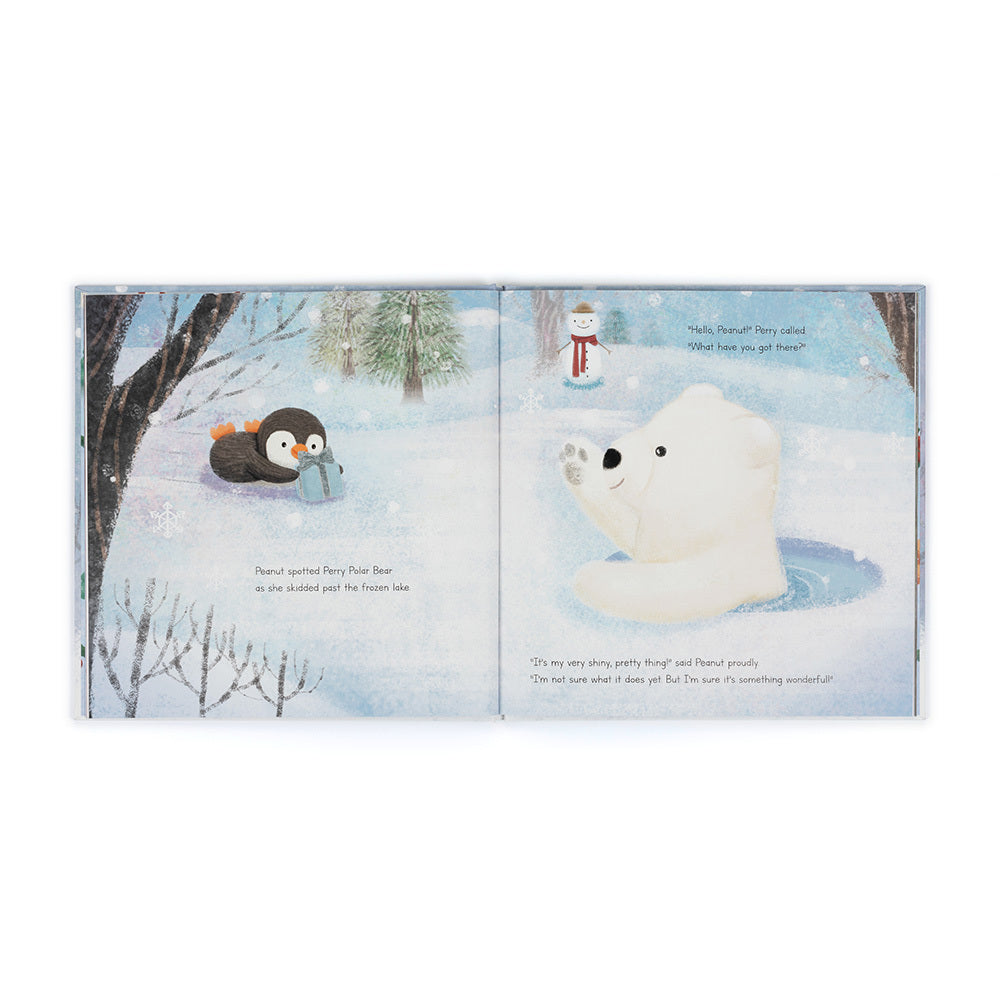Jellycat Peanut Penguin’s Perfect Present Book