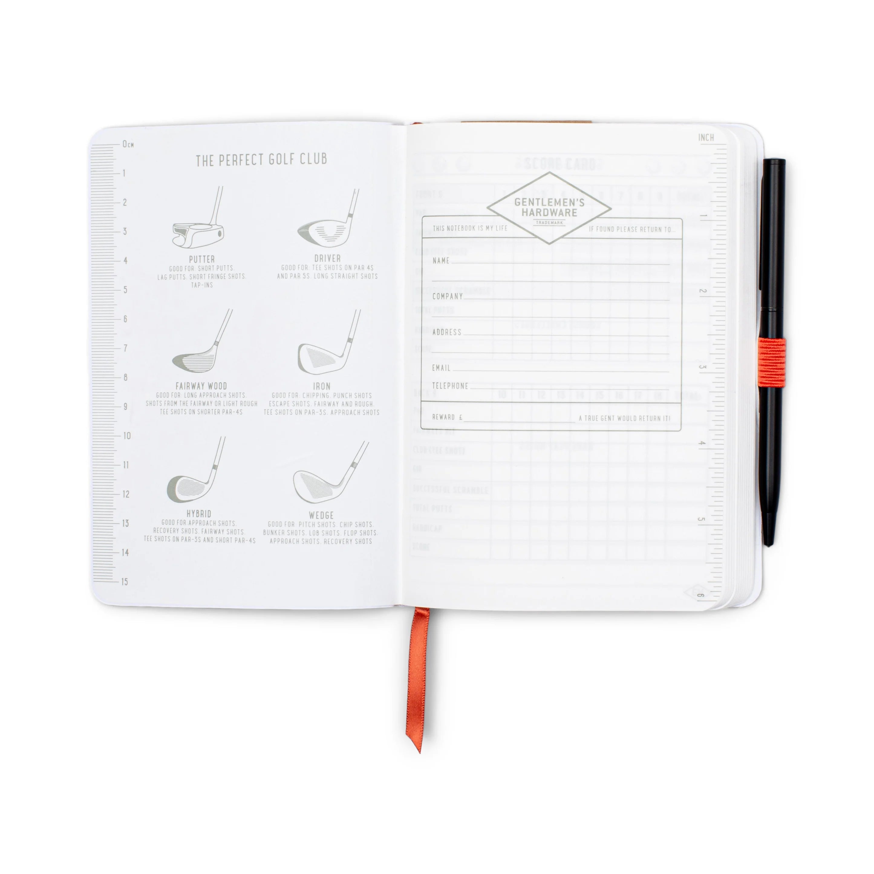 GH Waterproof Golf Notebook