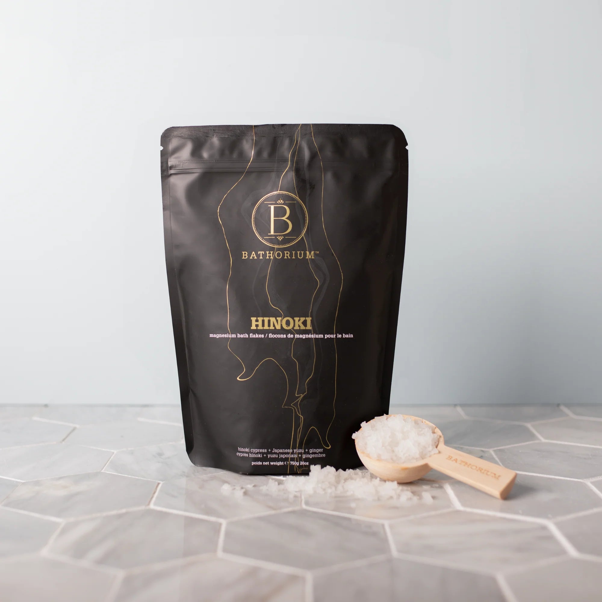 Bathorium Hinoki Magnesium Bath Flake Soak 750g