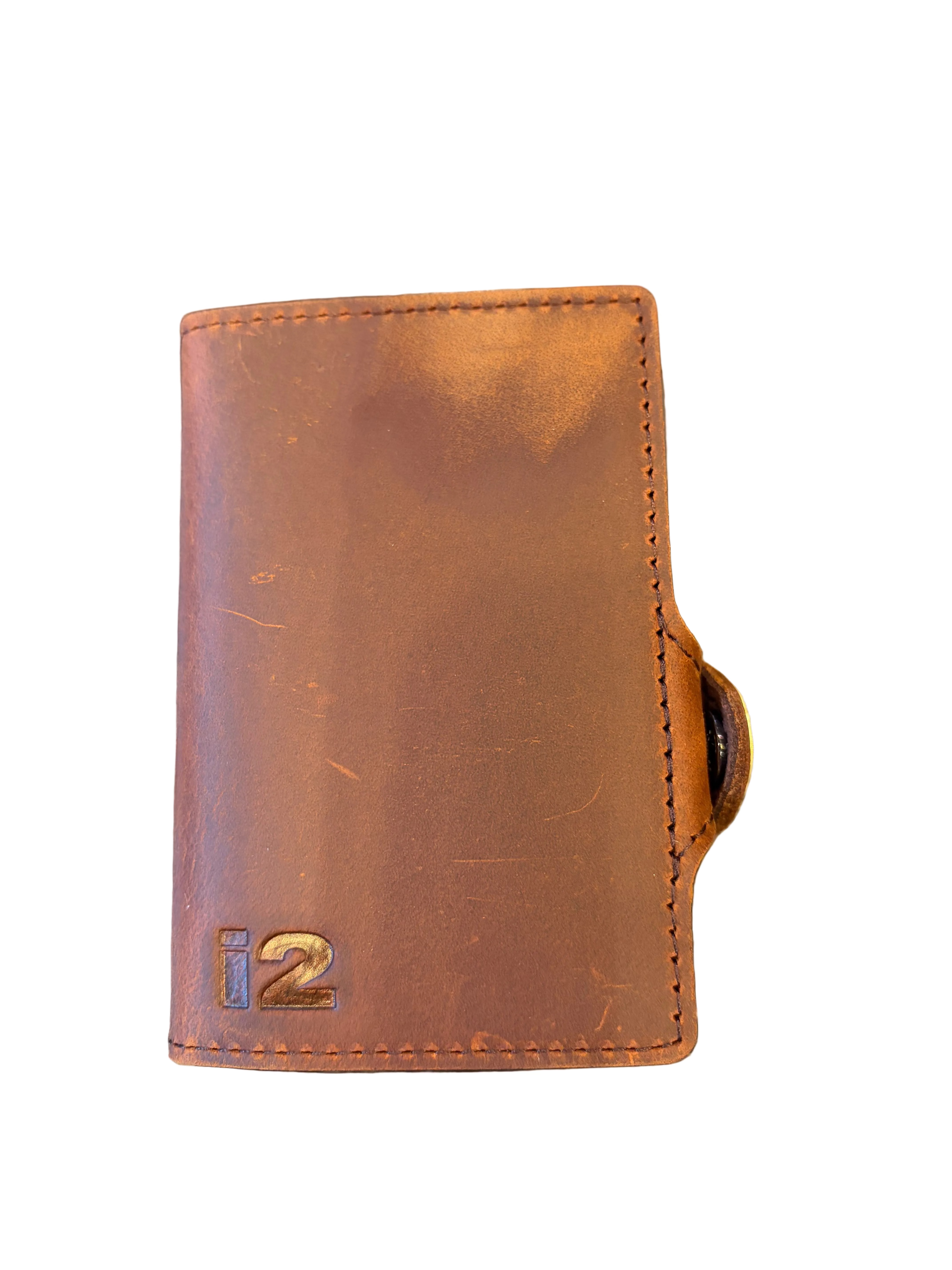 i2 RFID Ejection Wallet Crazy Horse Leather