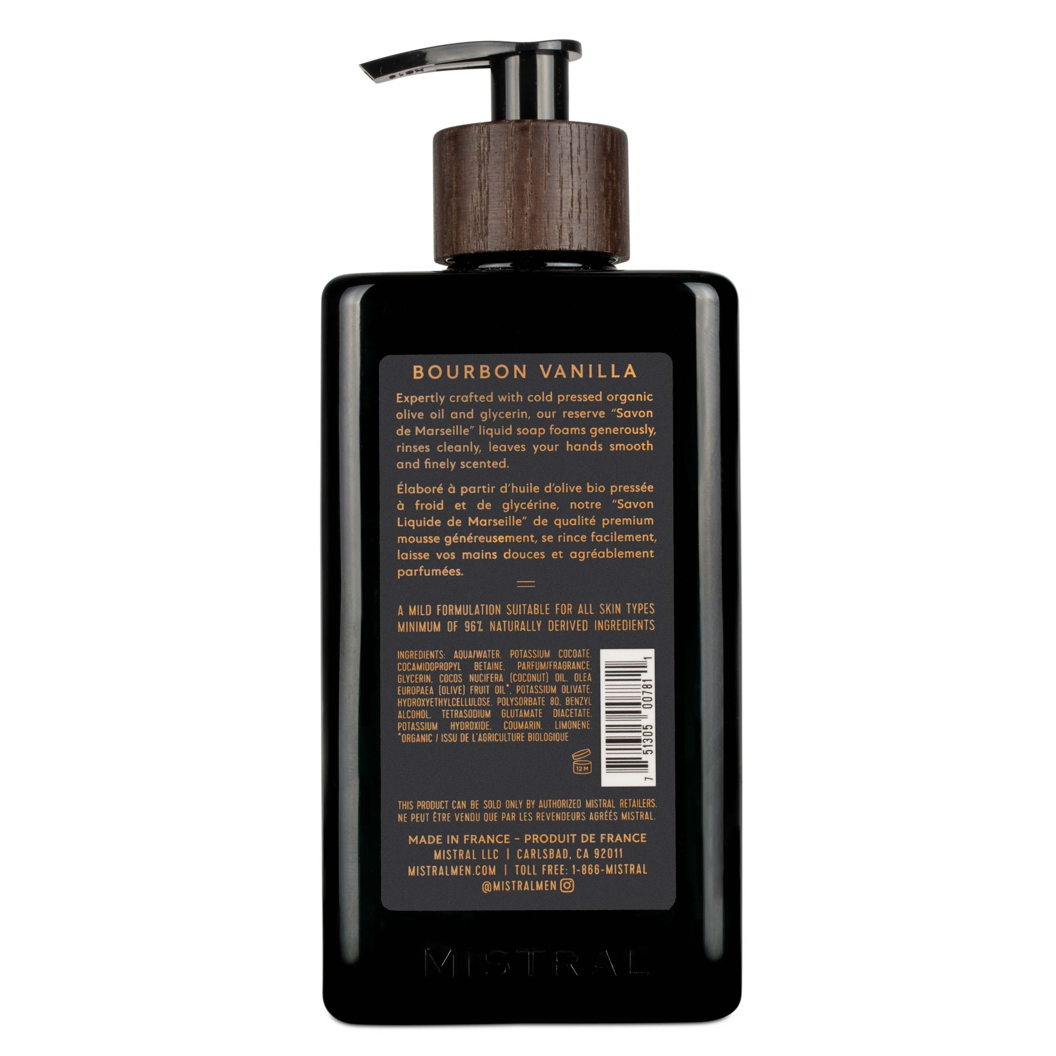 Mistral Hand Soap Bourbon Vanilla