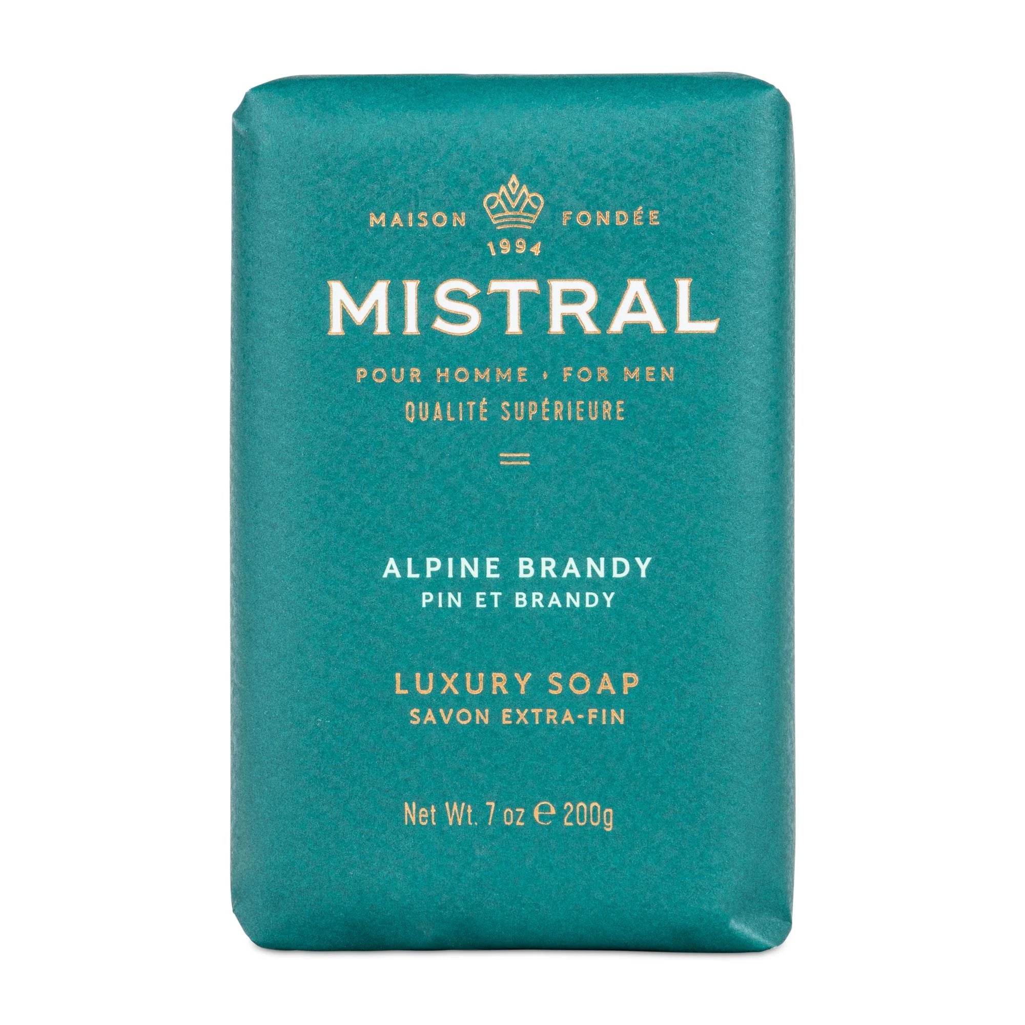 Mistral Bar Soap 200g Men's Alpine Brandy