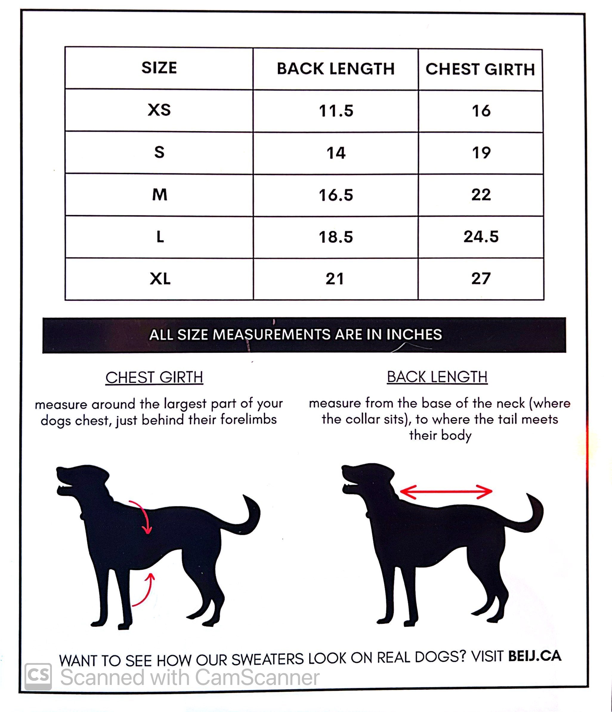 BEIJ Après-Ski Dog Sweater M