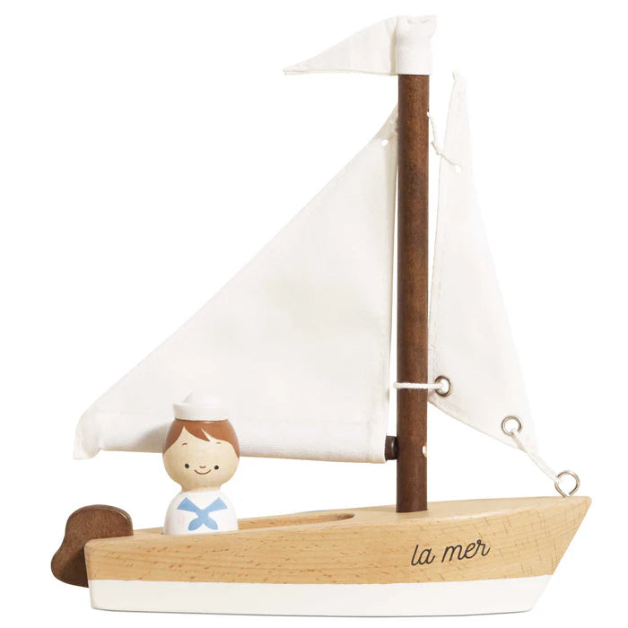 Le Toy Van Wooden Sail Boat & Captain