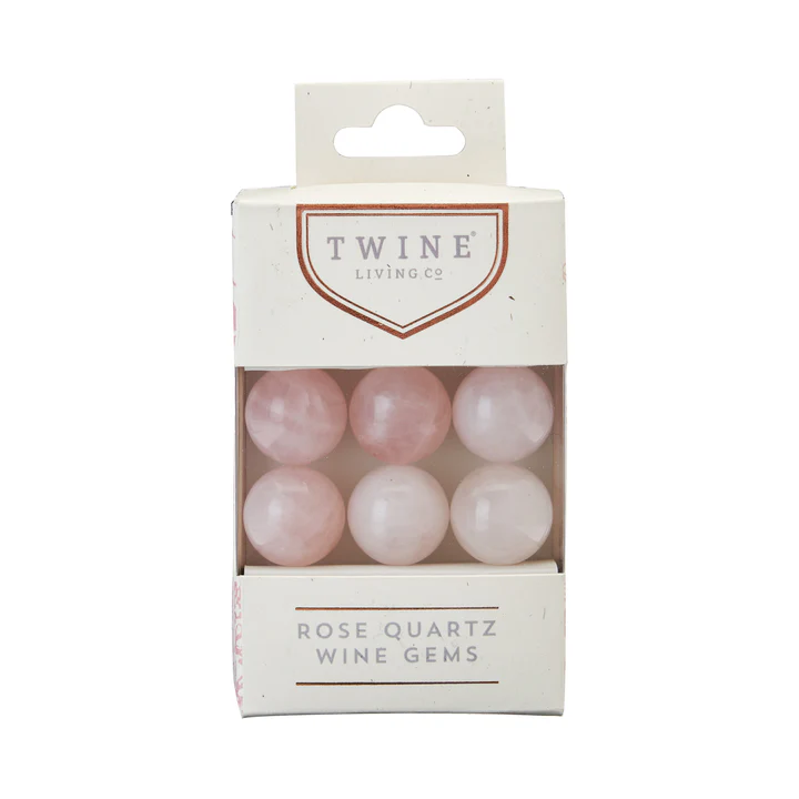 Twine Rose Quartz Wine Gems Set Of Six