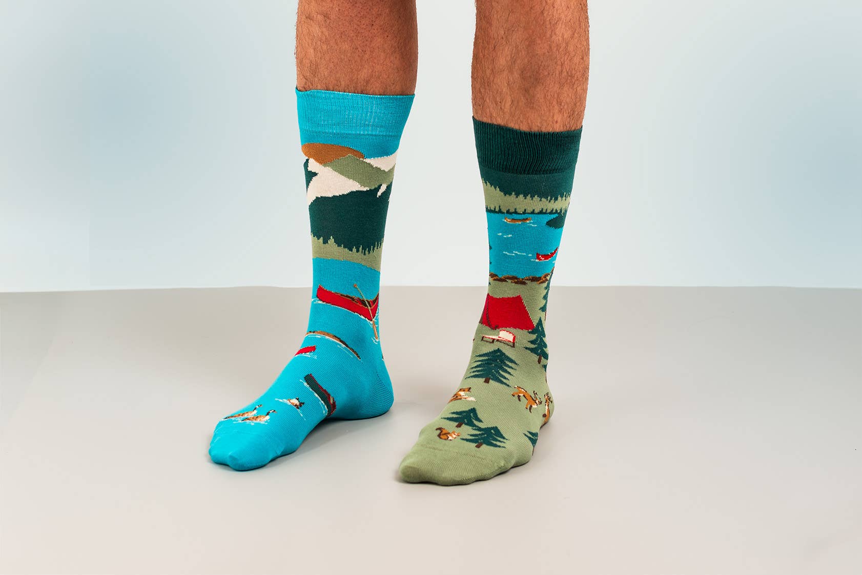 Friday Sock Co. - Men's Canada Mountain Scene