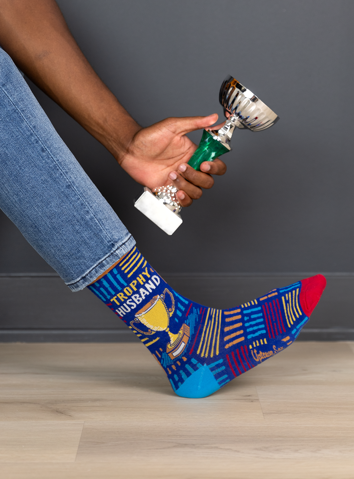 Uptown Sox - Trophy Husband Socks - M/L (Men)