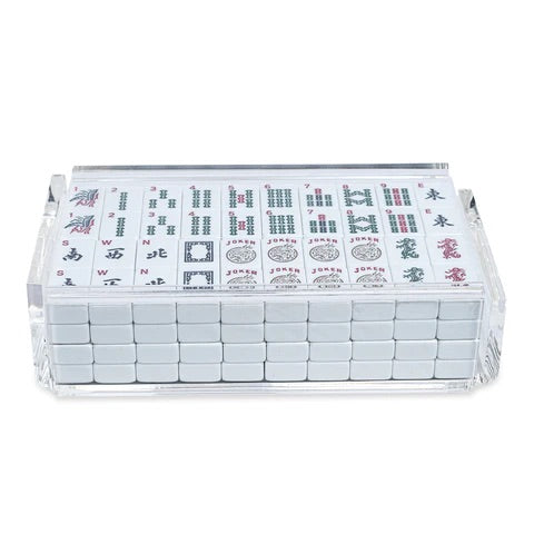 Luxe Dominoes El Mahjong Silver Mirror