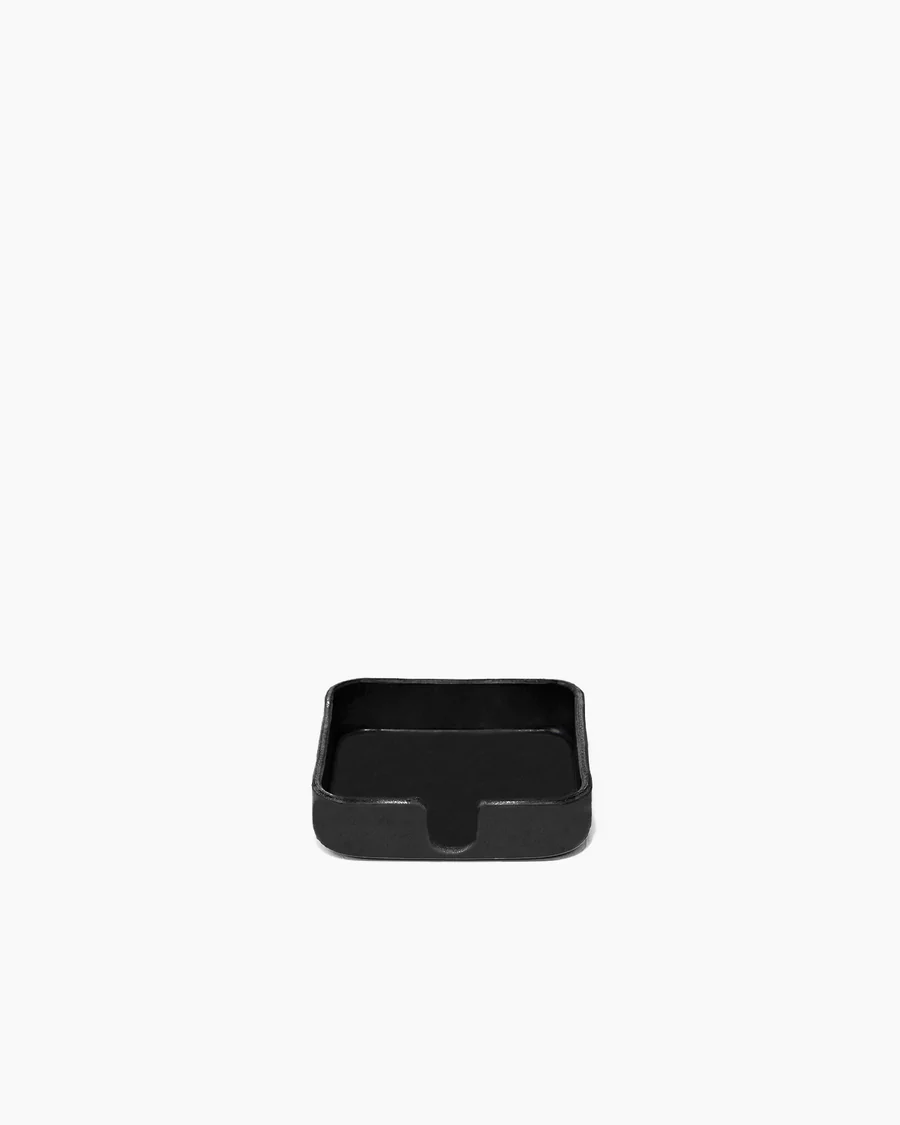 Graf Lantz Kobon Square Leather Tray Black