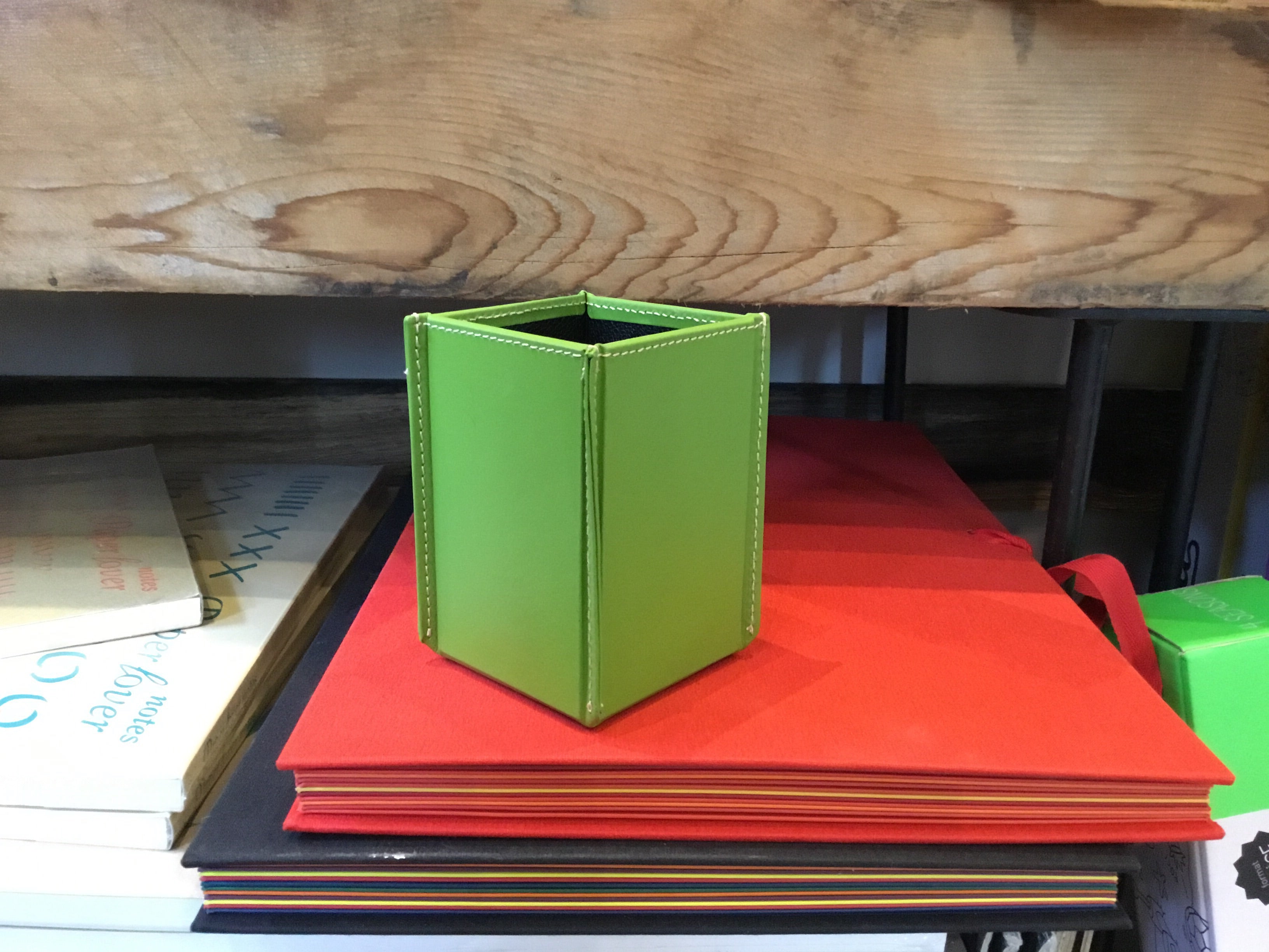 Fiorentina Square Leather Pencil Cup