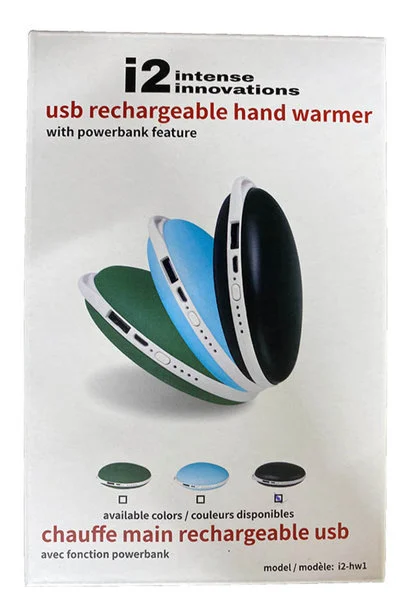i2 USB Rechargable Handwarmer Blk