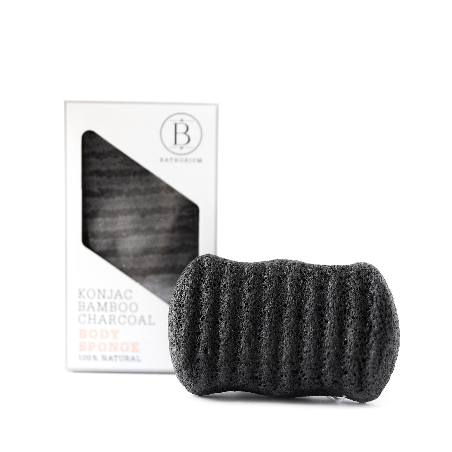 Bathorium Konjac Bamboo Charcoal Body Sponge