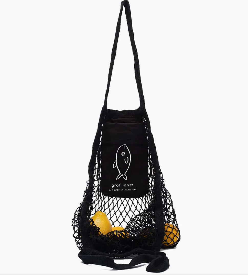Graf Lantz Ami Cotton Net Market Tote Black