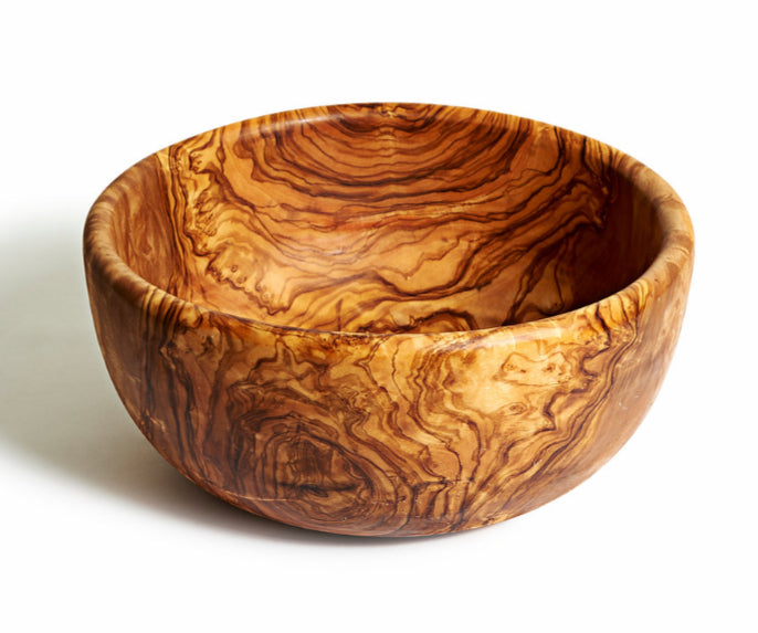 Natural OliveWood Family Salad Bowl