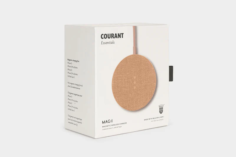 Mag:1 Classics Linen Wireless Charger Magnetic/Camel*
