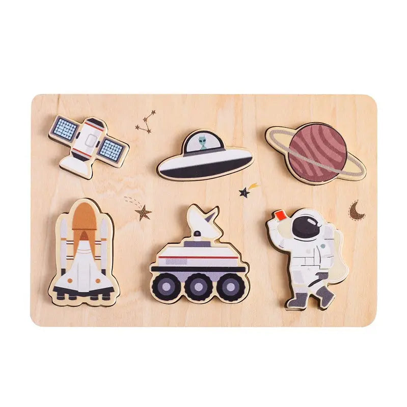 Space Adventure Wooden Puzzle