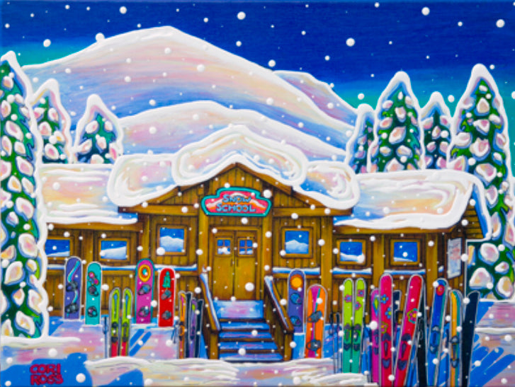 Cross Designs 11 x 14 Print - Snow School