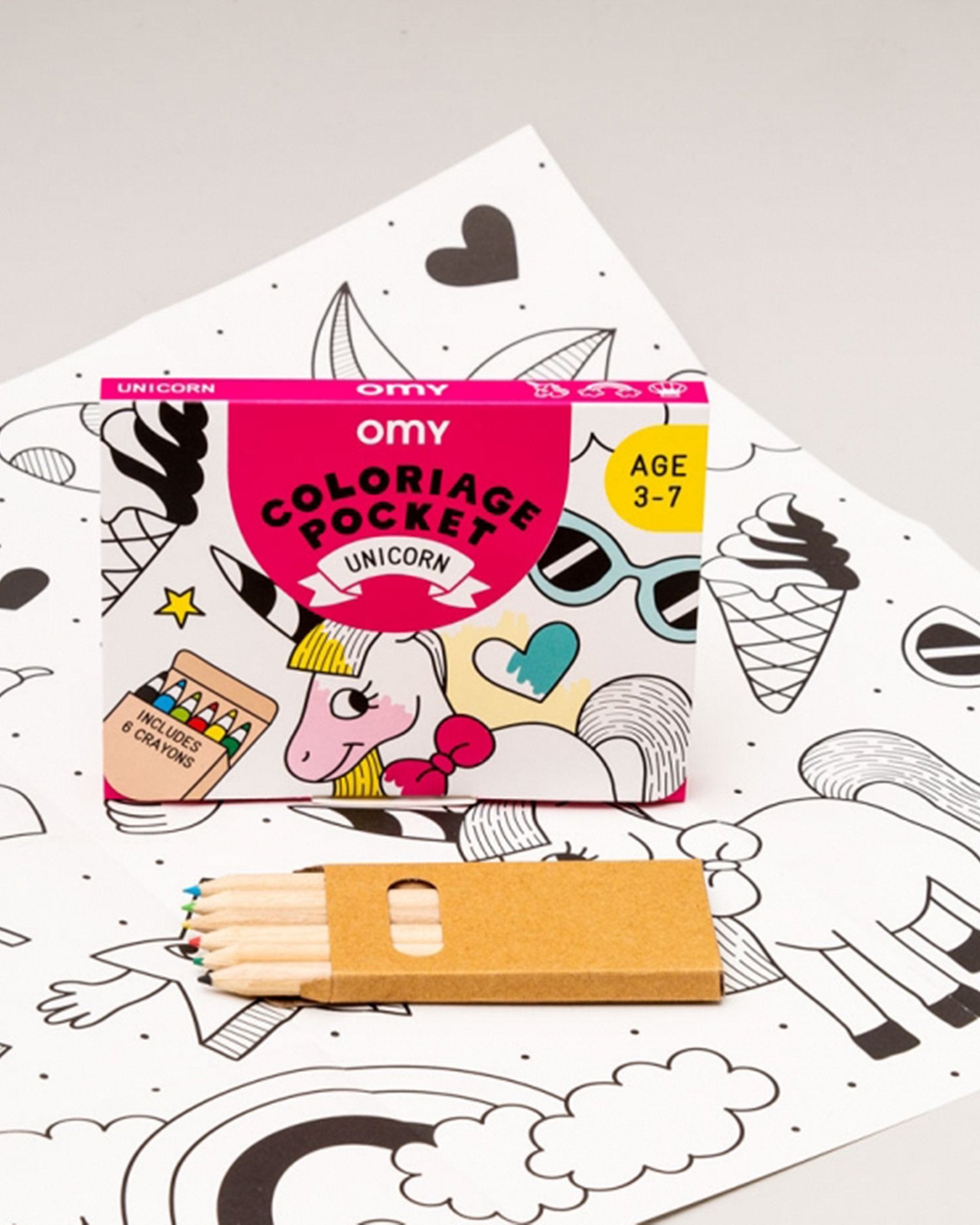 OMY Pocket Colouring Unicorn