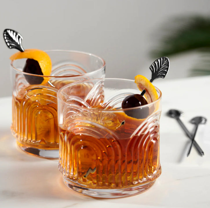 Viski Gunmetal Deco Cocktail Picks (4)