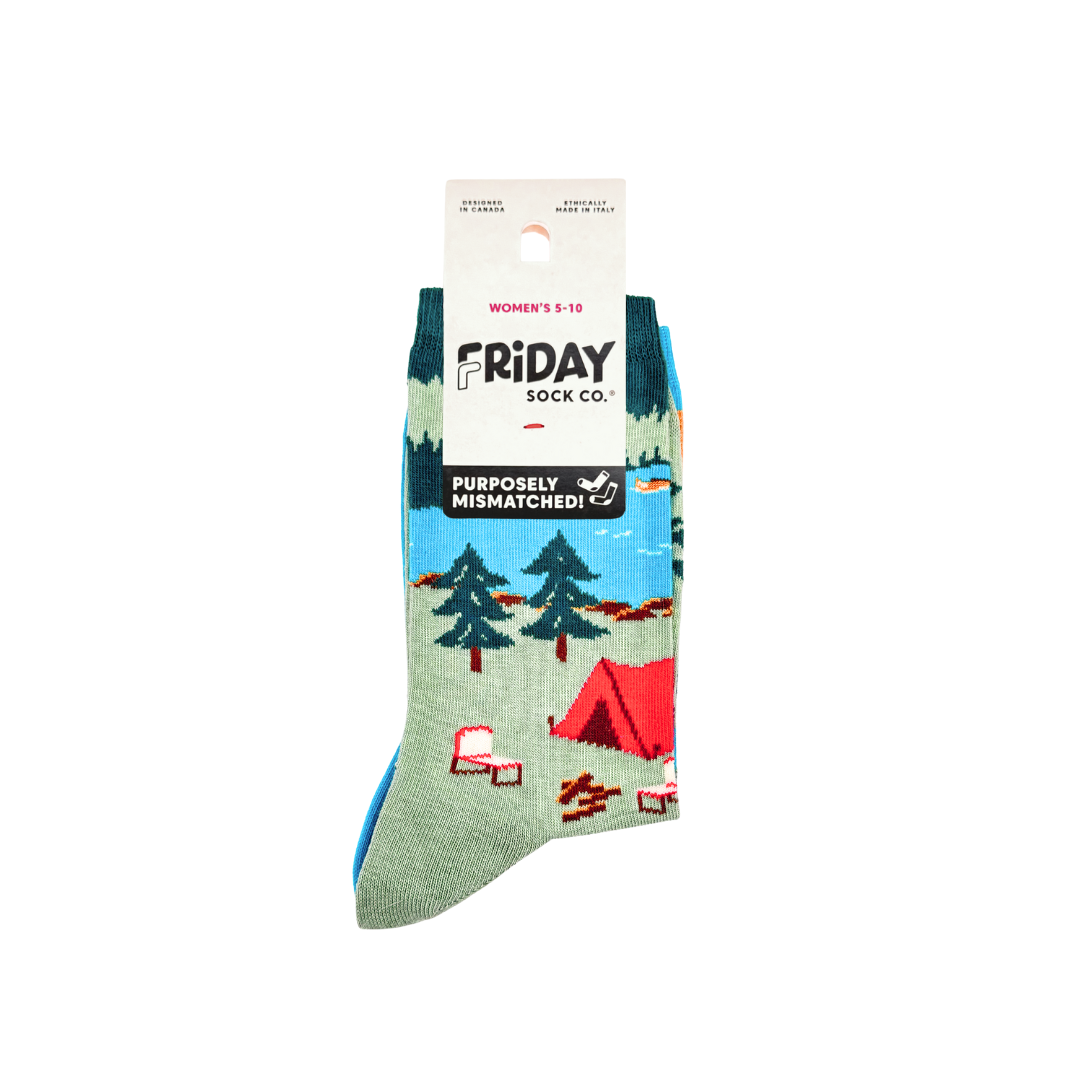 Friday Sock Co. - Women's Canada Mountain Scene