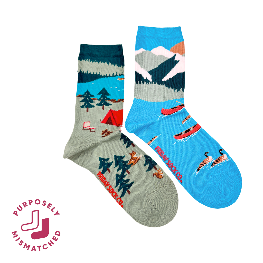 Friday Sock Co. - Women's Canada Mountain Scene
