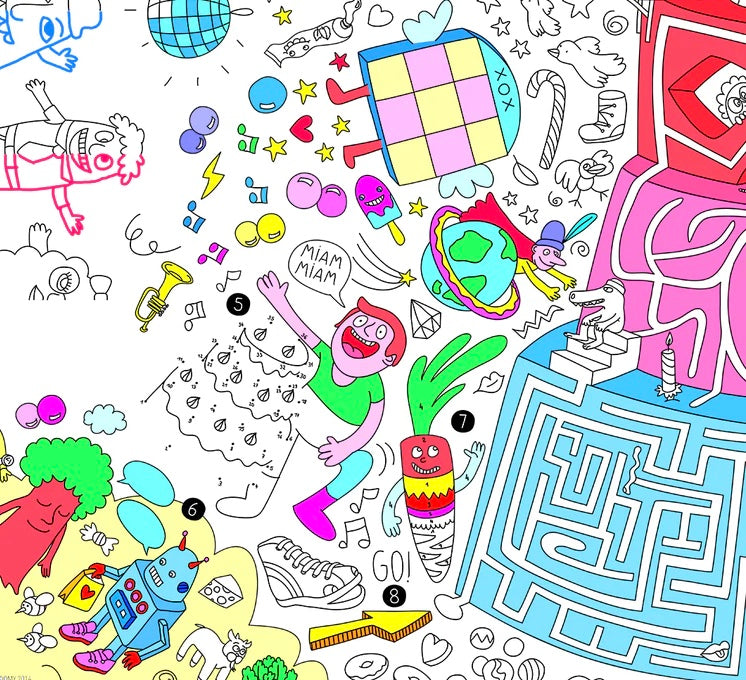 OMY Giant Poster Games + Pencil