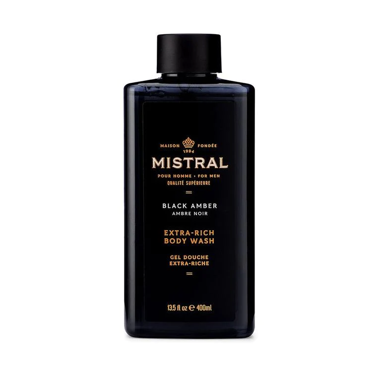 Mistral Men's Body Wash Lotion Black Amber