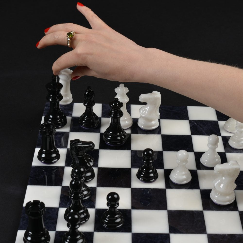 Purling London Alabaster Chess Set