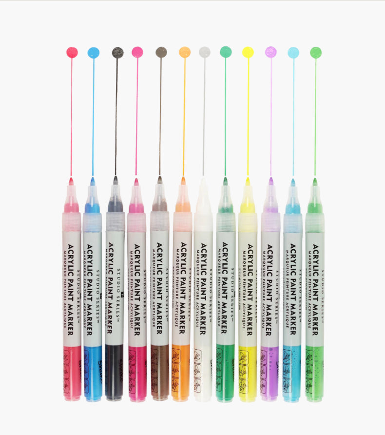 Studio Series Acrylic Paint Markers (12)