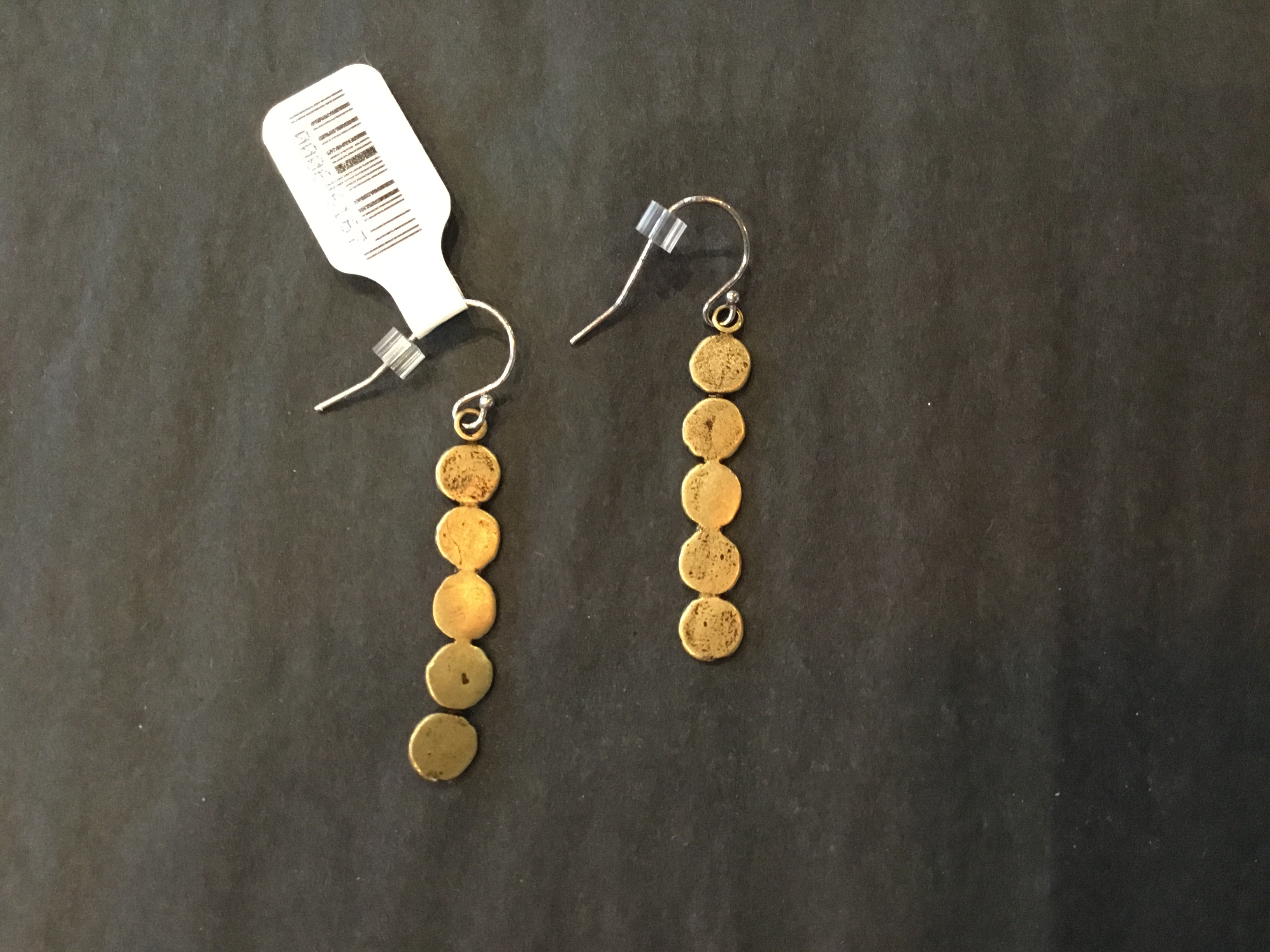 Original Hardware Five Circle Drop Earrings in Satin YB