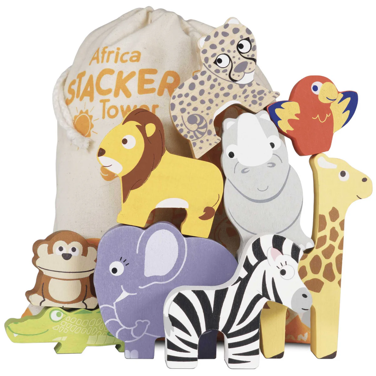 Le Toy Van Africa Stacking Animals