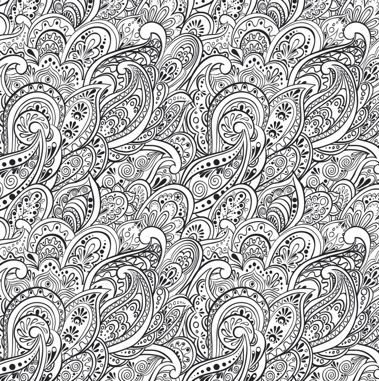Peaceful Paisleys Colouring Book