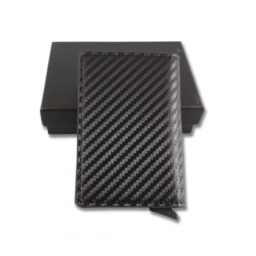 i2 RFID Ejection Wallet Blk Carbon Fibre