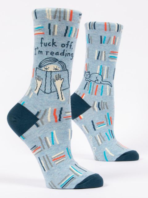 Blue Q Women’s Socks Fuck off I'm Reading