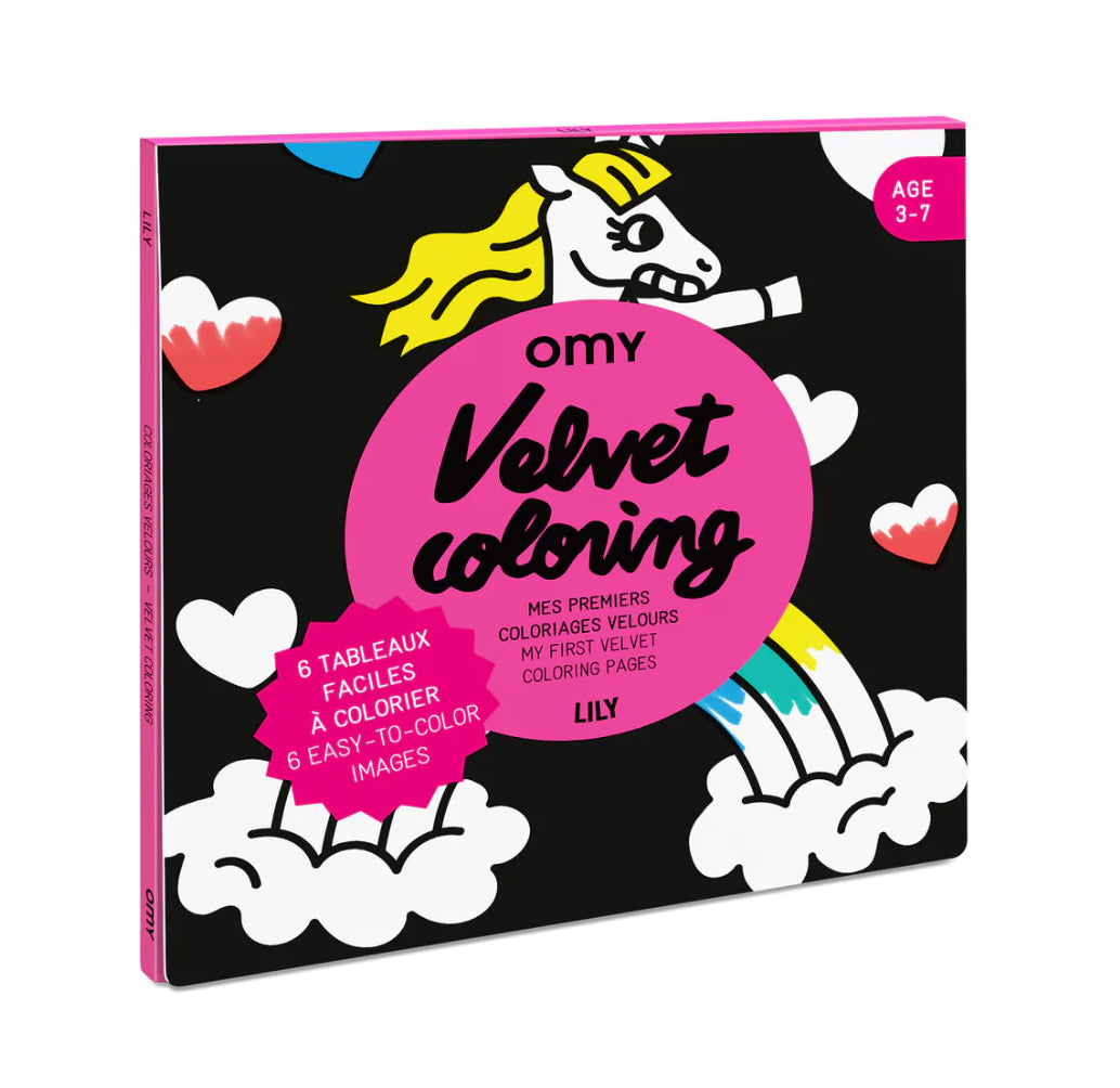 OMY Velvet Colouring Unicorn