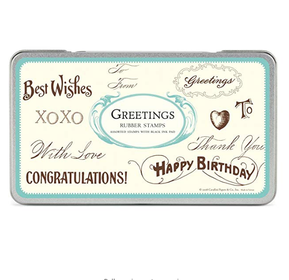 Cavallini Large Rubber Stamp Set