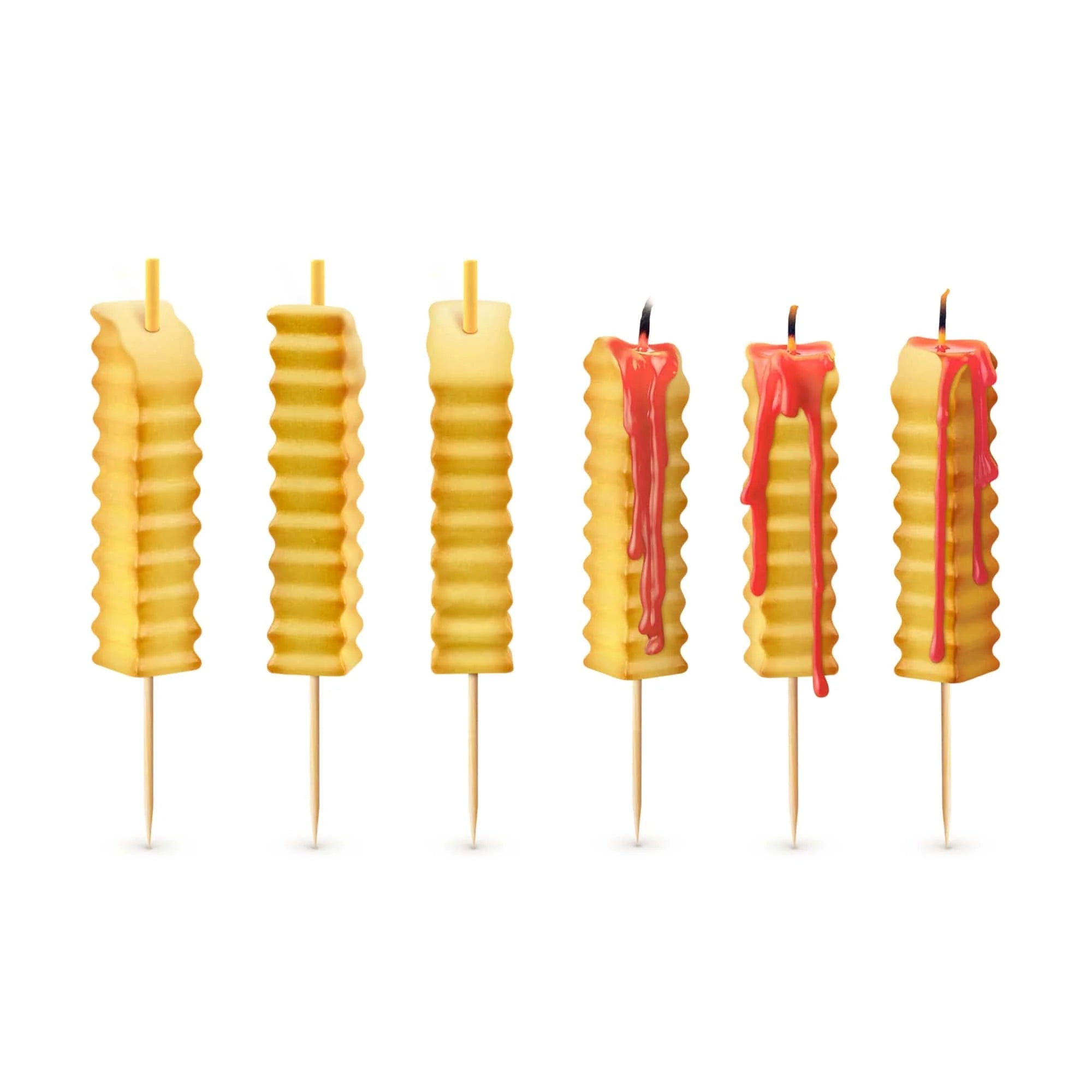 Hot and Crispy Party Candles (6)
