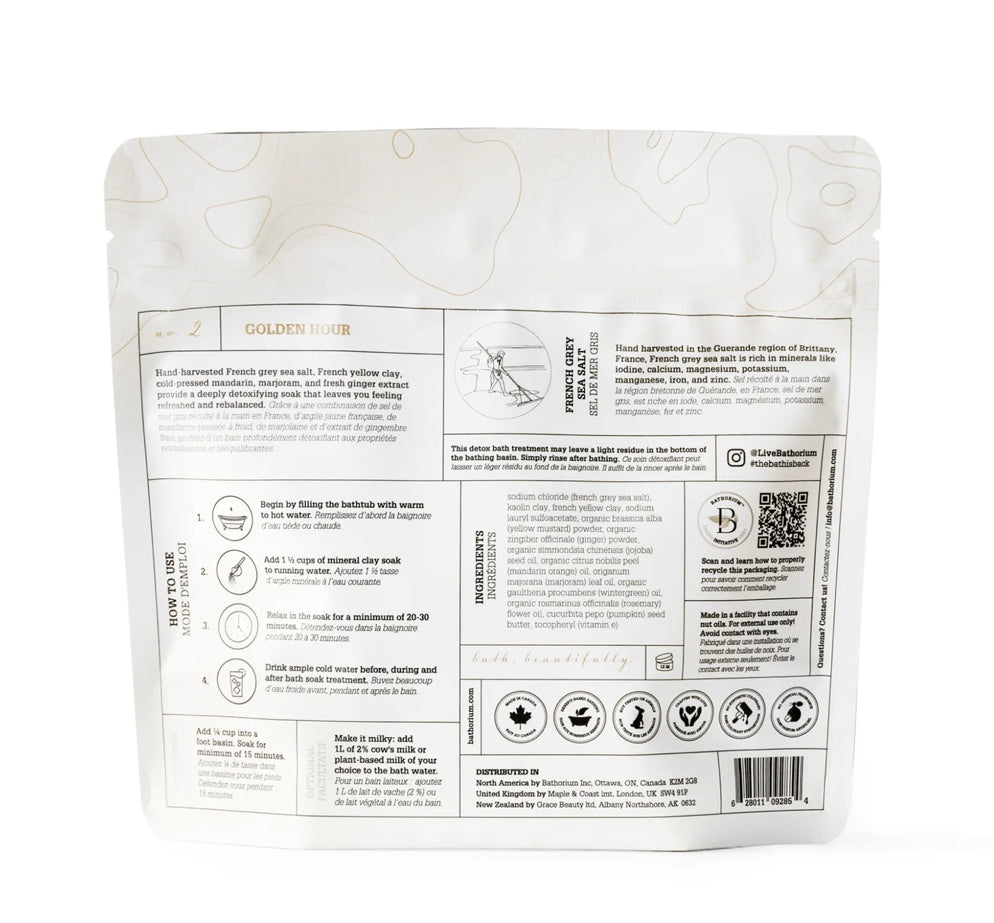 Bathorium Golden Hour Clay Bath Soak 900g