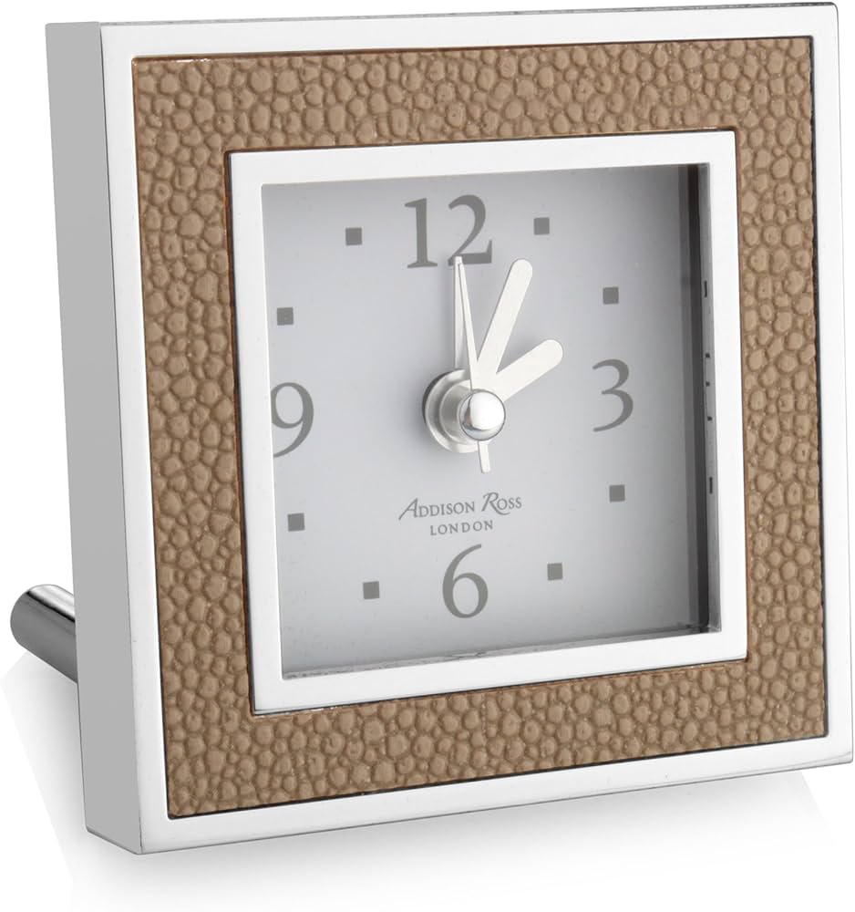 Addison Ross Alarm Clock Shagreen Sand